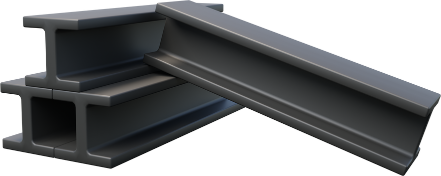Construction Steel Beam 3D Illustration